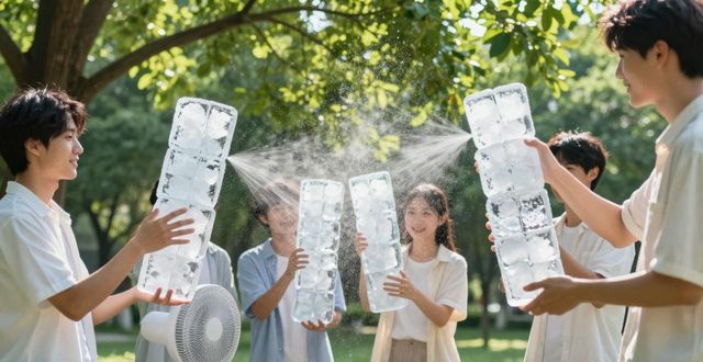 大冰块降温方法_中原区夏季防暑降温大冰块_大冰块户外活动使用时长